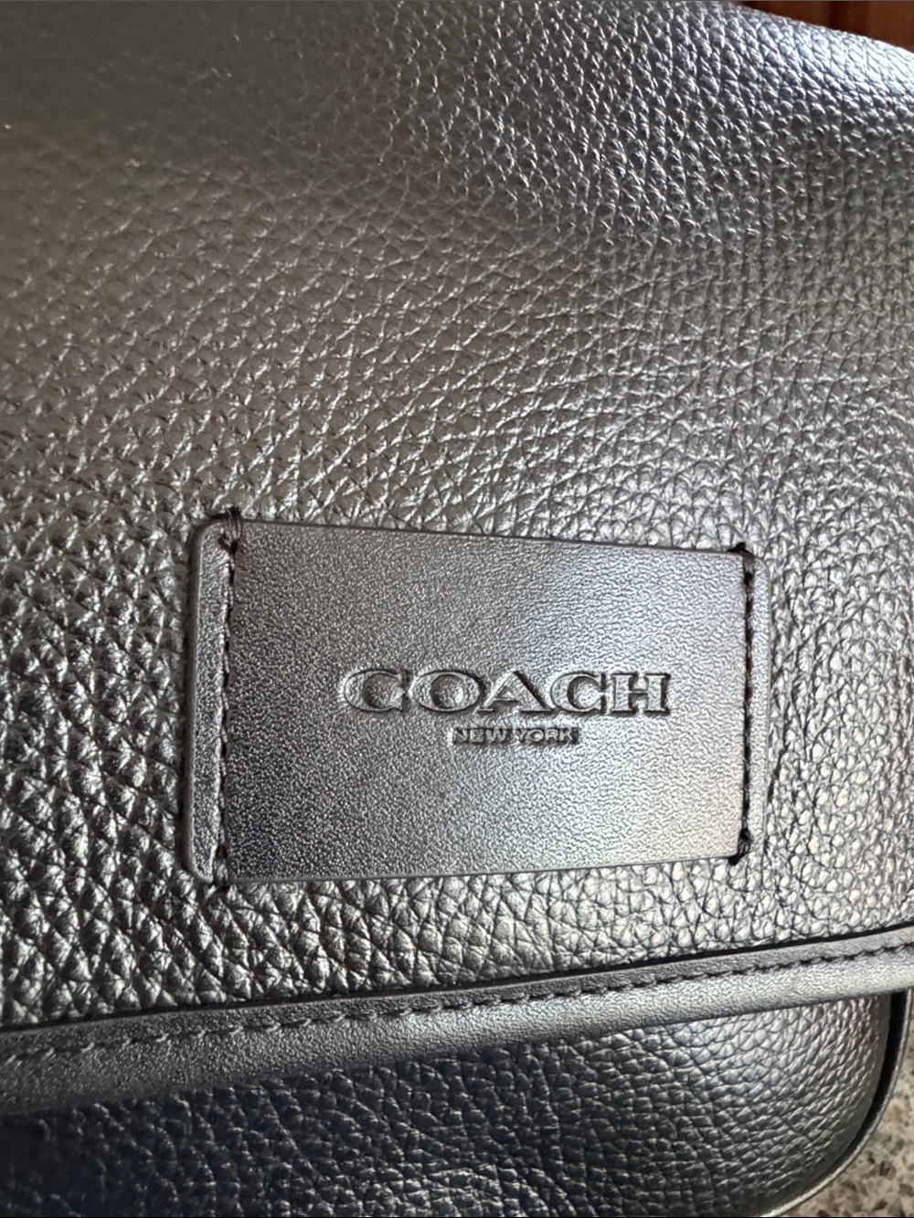 🖤Coach Black Pebbled Leather Messenger Crossbody - Coach EUC🖤 - Picture 8 of 17